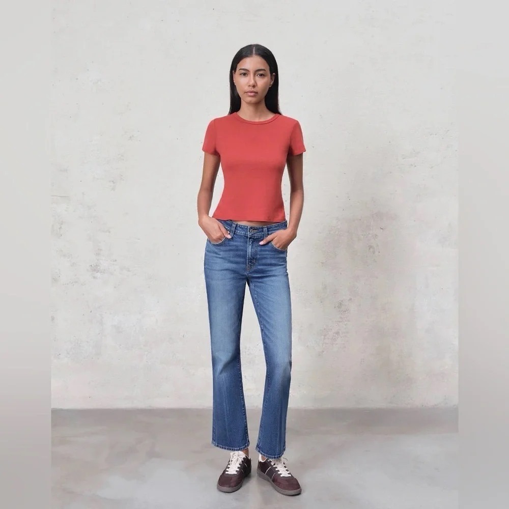 NWT EDWIN Lark Ankle High Rise Bootcut Jeans in Wilder Wash | Size 32